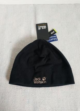 Легка тонка флісова шапка унісекс real stuff cap black jack wolfskin німеччина