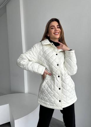 Стеганая куртка тренд весны 2023 хит сезона женская стеганая6 фото