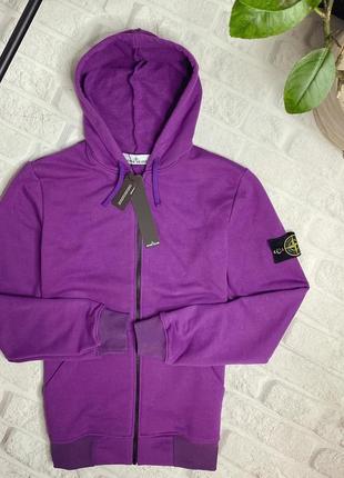 Zip hoodie stone island violet