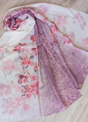 Ніжний шифоновий турецький шарф палантин весна літо, якість преміум, у кольорах1 фото