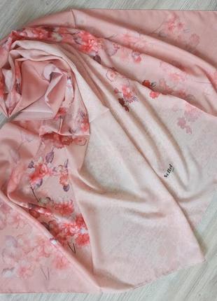 Нежный шифоновый турецкий шарф палантин весна лето, качество премиум, в цветах4 фото