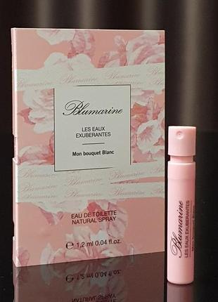 Оригинальный пробник blumarine les eaux exuberantes mon bouquet blanc eau de toilette _1,2ml4 фото