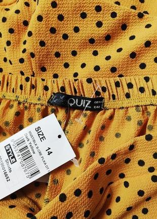 Брендовые милашные шорты в горошек с поясом quiz8 фото