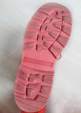 Ботинки женские розовые cat 37,38 размер, весна4 фото
