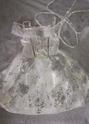 Платье снежинки