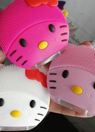 Электрическая щетка для чистки очищения лица kitty mini 2 очиститель пор для кожи массаж
