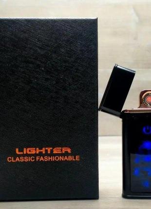 Usb запальничка спіральна із сенсорною кнопкою включення, малюнком та індикатором зарядки tk-003