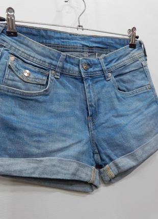 Шорти жіночі оригінал джинс h&m сток, 46-48 ukr, 011rt (тільки в зазначеному розмірі, тільки 1 шт.)3 фото