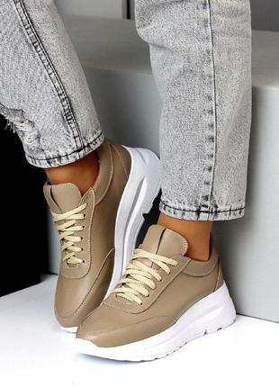 Стильные, кожаные, спортивные женские кроссовки в наличии и под отшив💙💛🏆