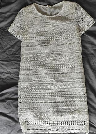 Платье кружевное zara 4