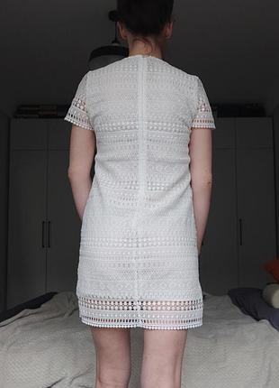 Платье кружевное zara 3