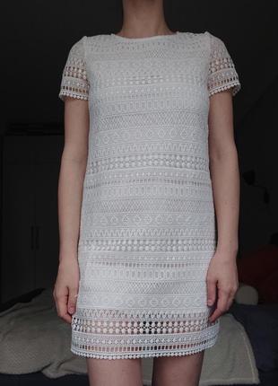 Платье кружевное zara2 фото