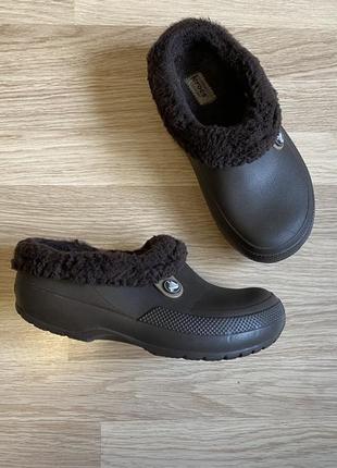 Crocs сабо кроксы на меху съёмном m4w6 (36-37)