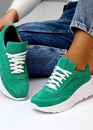 Стильні, замшеві, спортивні жіночі кросівки в наявності та під відшив💙💛🏆