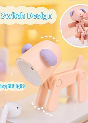 Ночник, светильник собака, подставка для телефона