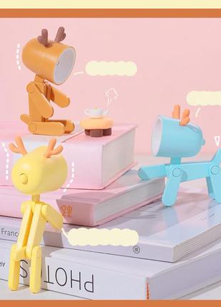 Ночник, светильник собака, подставка для телефона