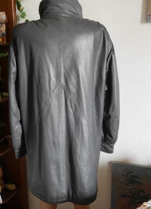 Куртка-полупальто от дома моды vera pelle (италия), натуральная кожа (лайка)3 фото