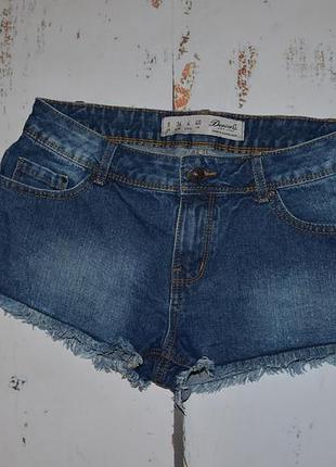 Джинсовые шорты с  бахромой denim 8 размер