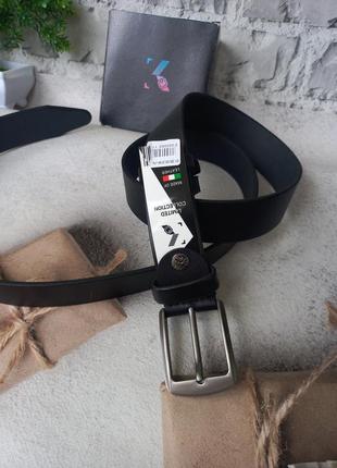 Мужской кожаный ремень пояс