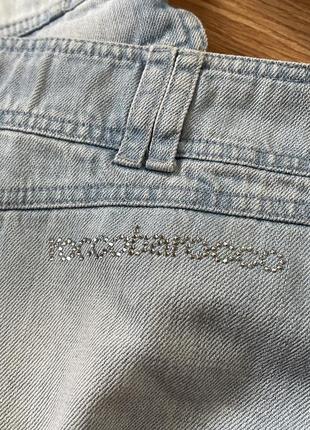 Брендовий джинсовий костюм юбка + піджак  roccobarocco6 фото
