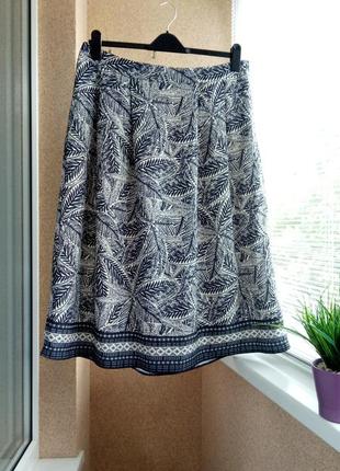 Красивая летняя юбка в цветочный принт2 фото