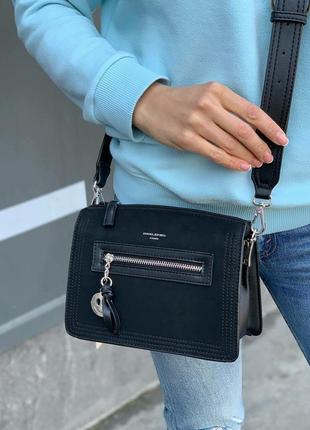 Сумка на длинной ручке cross-body сумочка трендовая и стильная кроссбоди david jones