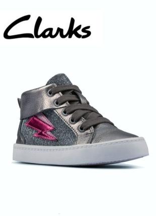 Шкіряні кеди, хайтопи, кросівки, черевики clarks1 фото