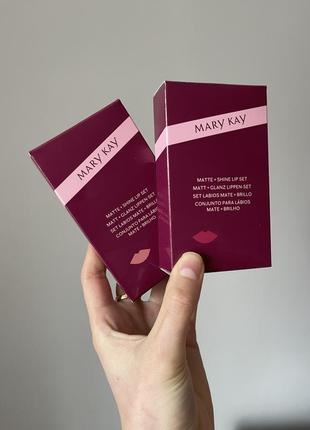 Набор для губ "матовость + сияние" mary kay matte + shine lip set1 фото