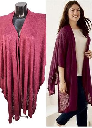 Стильна жіноча легка накидка/кардиган esmara, пончо на весну/літо, р.l та р.хl, германія