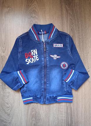 Джинсовий бомбер