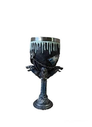 Келих для вина гуртка чашка череп гра престолів game of thrones кубок готика подарунок3 фото