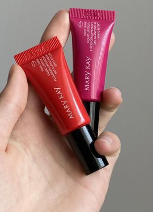 Жидкие помады для губ mary kay vinyl shine liquid lip set3 фото