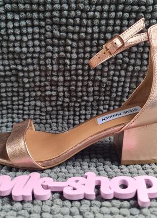 Женские босоножки на широком каблуке steve madden оригинал кожа 37р 9t292 фото