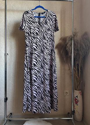 Wallis 12 p-14 вискозное платье миди 🦓
