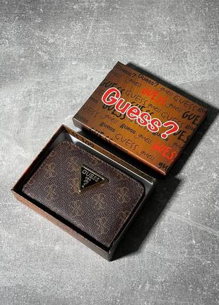 Guess zippy wallet mini brown