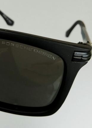 Porsche design окуляри чоловічі сонцезахисні чорні поляризированые9 фото