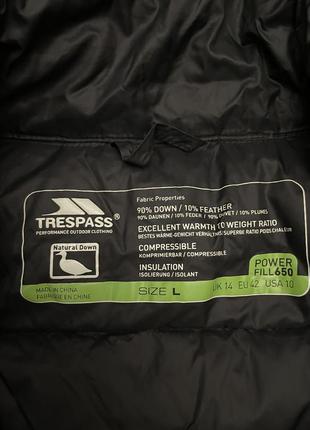 Куртка trespass 650 fill power, оригинал, размер l8 фото