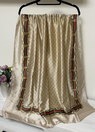 Шикарний палантин хустку платок великий в стилі gucci