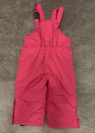 Детский комбинезон брюки на лямках papagino  розовый рост 80см 9-12 мес2 фото
