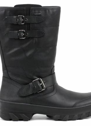 Жіночі чорні демісезонні чоботи geox 36,37р. оригінал d44u1a5 фото