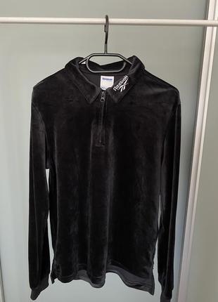 Вінтажна оксамитова кофта рубашка reebok