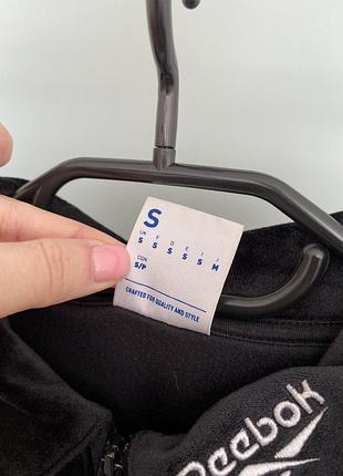 Вінтажна оксамитова кофта рубашка reebok3 фото