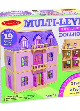 Многоэтажный кукольный домик melissa&doug md45704 фото