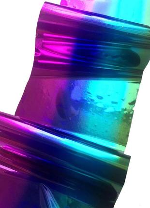 Фольга для декора ногтей molekula цветная радуга