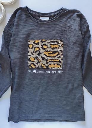 Лонгслів в паєтках  артикул: 14772