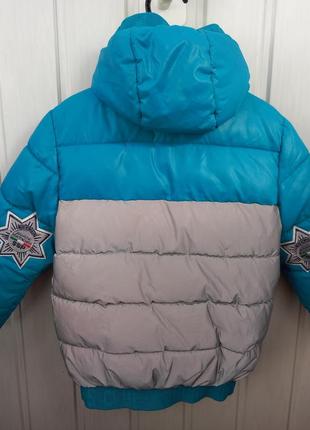 Зимова куртка зі світловідбивачами2 фото