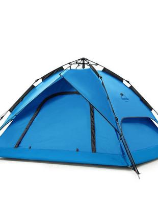 Намет naturehike automatic 210t polyester 3-х місний nh21zp008 blue