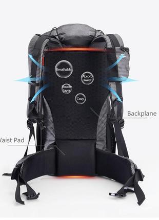 Рюкзак naturehike rock 60l nh19bp095 black2 фото