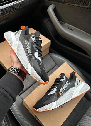 🔥чоловічі кросівки baas run 9000l black white orange