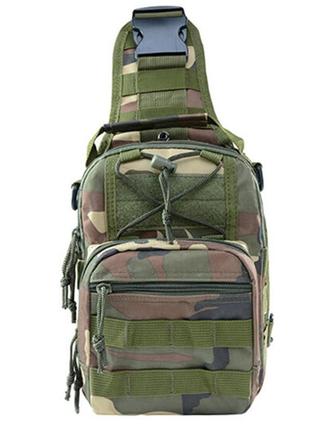 Сумка через плече smartex 3p tactical 10 st-050 jungle camouflage